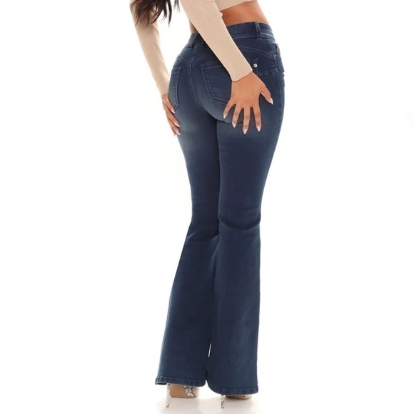 BOOTY lifting flare Jeans Size 13 - Picture 2 of 12
